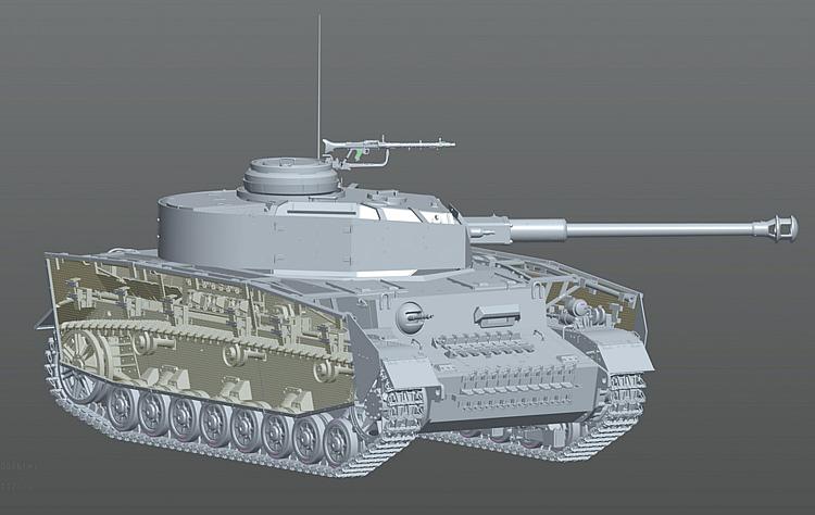 Tank Pzkpfw IV Ausf. J - stavebnica [1:16]