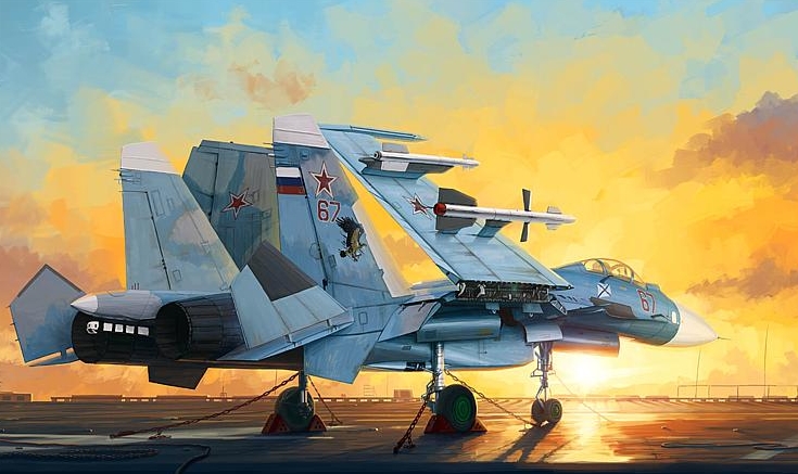 SU-33 Flanker D - stavebnica [1:72]
