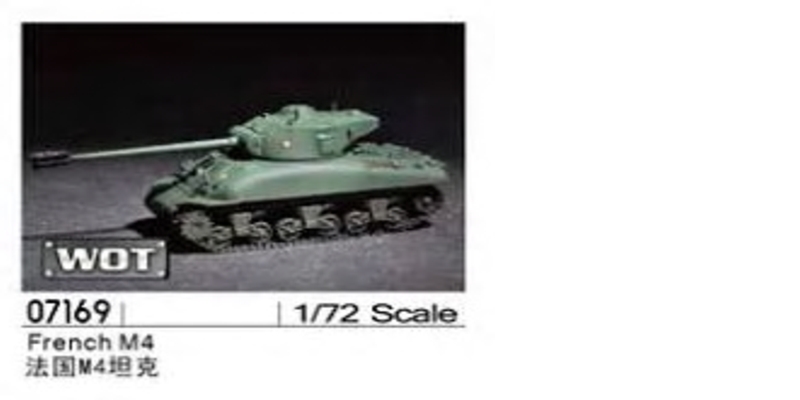 Tank M4 Franczsko - stavebnica  [1:72]