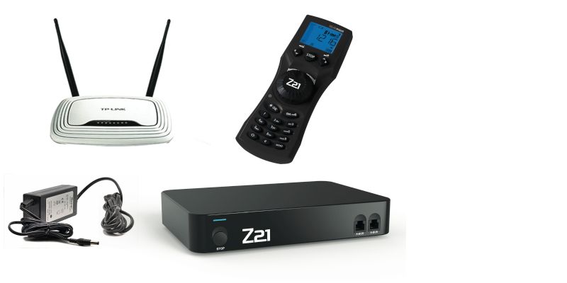 Set Z21, WiFi router, WLANMAUSE