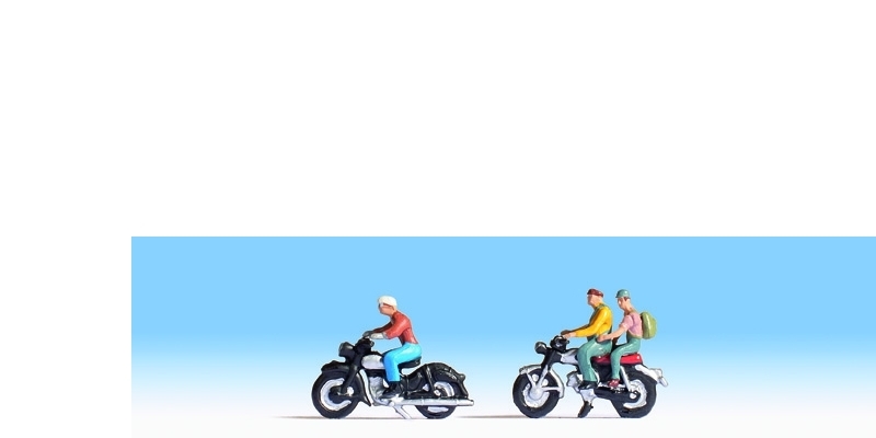 Motocyklisti na motorkch [H0]