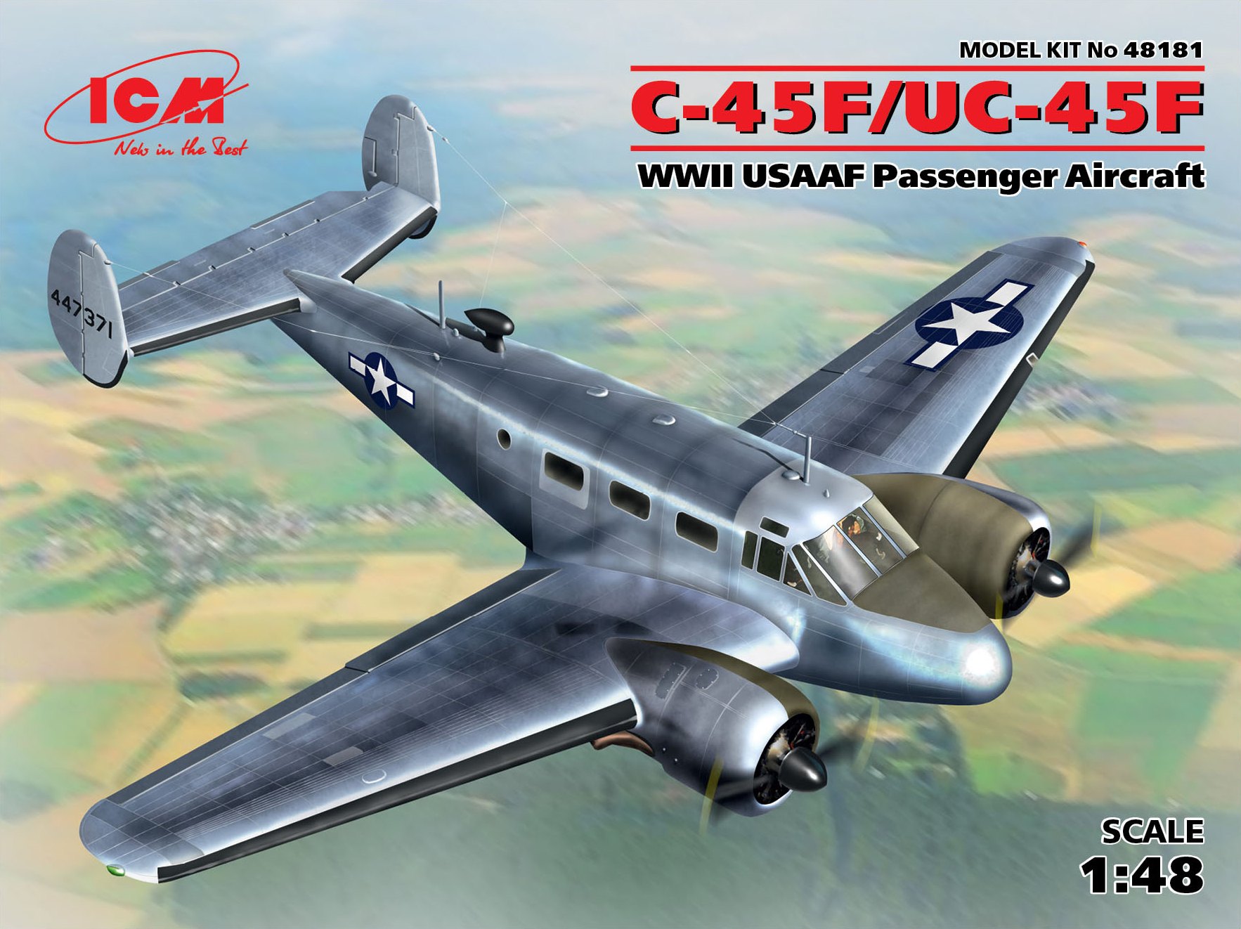 C-45F/UC-45F, WWII USAAF Passenger - stavebnica [1:48]
