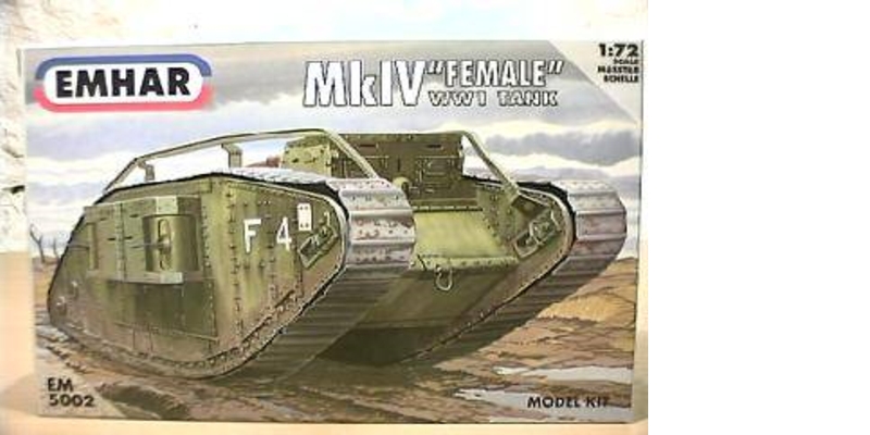 Tank Mk.IV Female WWI - stavebnica [1:72]