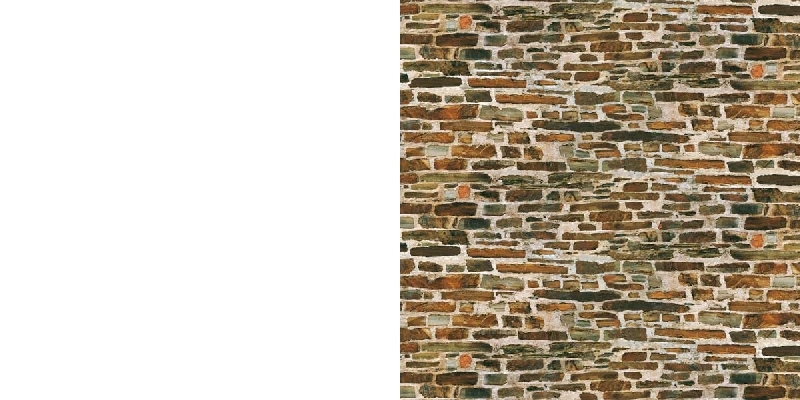 Potlae papierov - murovan kamenn stena