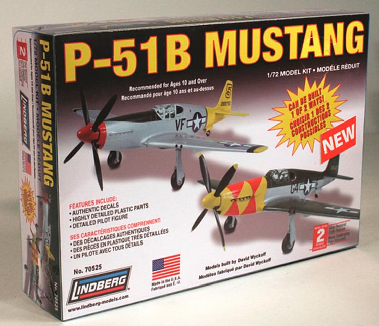 P-51B Mustang - stavebnica [1:72]