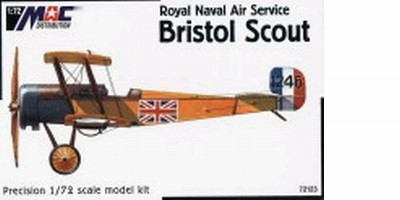 Bristol Scout naval - stavebnica [1:72]