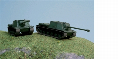 Tank ISU 122 (2 ks) - stavebnica  [1:72]