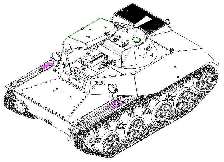 T30S leichter Panzer - stavebnica [1:35]