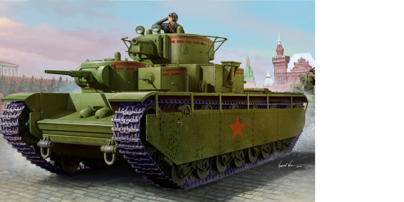 Tank T35 ZSSR - stavebnica [1:35]