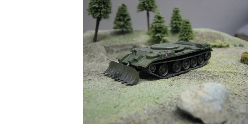 Tank s radlicou BS-55 - stavebnica [H0]