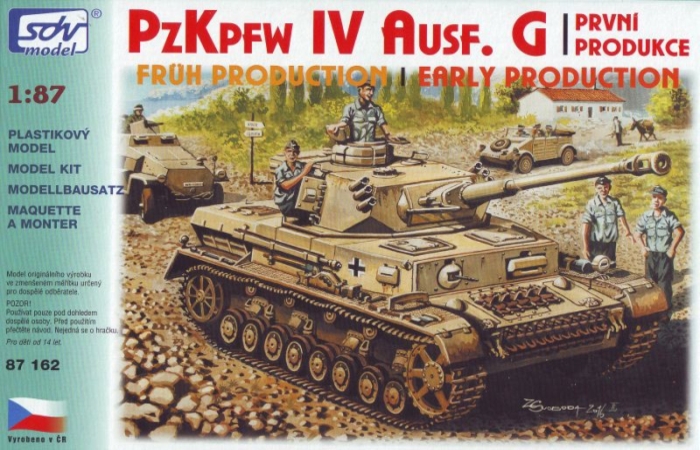 Pz Kpfw IV. Ausf. G prv produkcia - stavebnica [H0]