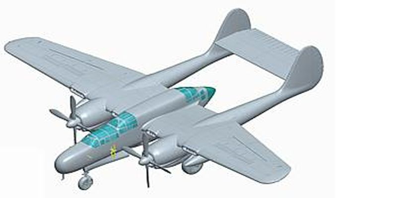 P-61C Black Widow - stavebnica [1:72]