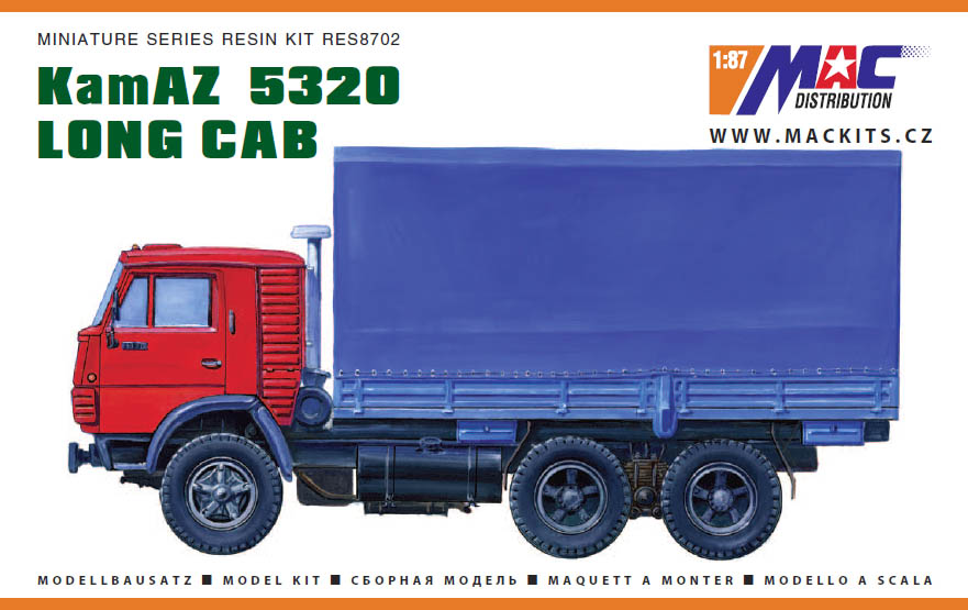KamAZ 5320 Long Cab - stavebnica [H0]